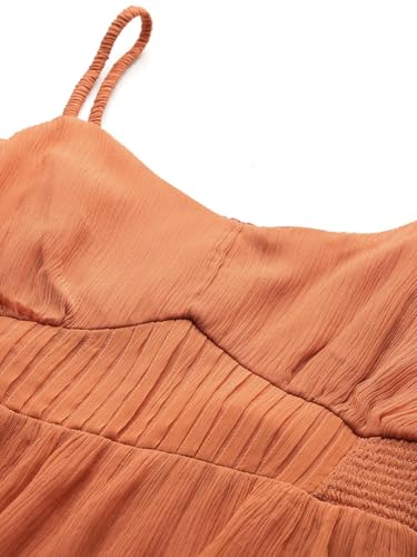 Label RITU KUMAR Rust Nylah Long Dress