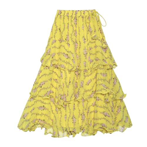BIBA Girls PRINTED STRAIGHT KID(KWSPRING SONGS5915_LIME YELLOW_15)