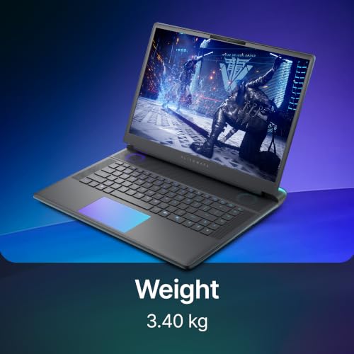 Alienware Dell Area 51 Gaming Laptop, AI Powered Intel Core U9-290HX Plus Processor, NVIDIA GeForce RTX 5070 12GB, 32GB RAM, 1TB SSD, 16" WQXGA OLED 240Hz, AlienFX RGB Lighting Keyboard, 3.4kg