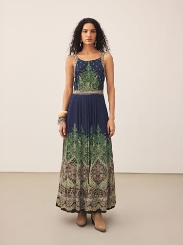 Ritu Kumar Blue Palak Long Dress