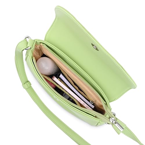 Fastrack Chic Casual Sling Bag for Women | Semi PU Handbag with Top Zipper & Button Flap | Stylish Crossbody with Adjustable Sling Strap for Casual & Party Use