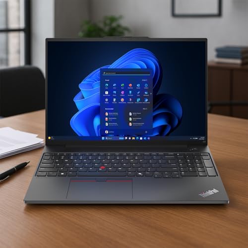 Lenovo ThinkPad E16 Gen 2 Business Laptop, 16" FHD+ Display, AMD Ryzen 7 7735U, 64GB DDR5 RAM, 1TB SSD, Fingerprint, Backlit, Wi-Fi 6, Windows 11 Pro, Bundle with Targus USB-C 100W Docking Station