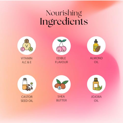 Perr Cherry 4 PCS Organic Makeup Kit for Kids, Preteens & Teen Girls | 100% Natural & Skin Friendly | Includes Eye & Cheek Highlighter, Lip & Cheek Tint, Lip Oil, Brush (Floret Kit, Assorted Colour)