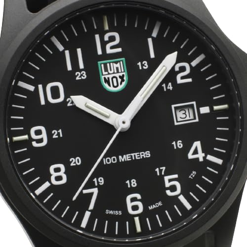 Luminox - G Collection Manta Ray Steel X2.2401 - Mens Watch 45mm - Divers Watch with Silver Case Black Dial Grey Numbers Date Function - 100m Water Resistant - Mens Watches - Swiss Made.