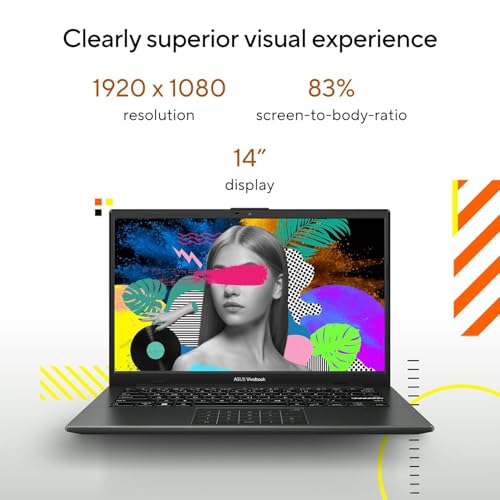 ASUS Vivobook Go 14, AMD Ryzen 5 7520U, 16GB RAM, 512GB SSD, FHD 14", Windows 11, Office Home 2024, M365 Basic (1Year)*, Black, 1.38kg, E1404FA-EB2542WS, AMD Radeon iGPU, 42WHrs, Thin & Light Laptop