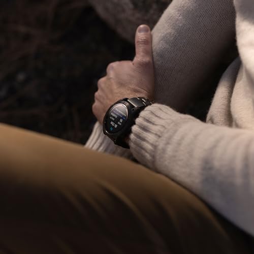 Garmin Fenix 7X Pro Sapphire Edition Smartwatch with Band, 51 mm Case, Carbon Gray/Black