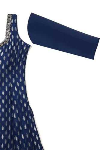 Soch Women's Brocade Salwar Suit Set (OWS5CD21594_Blue