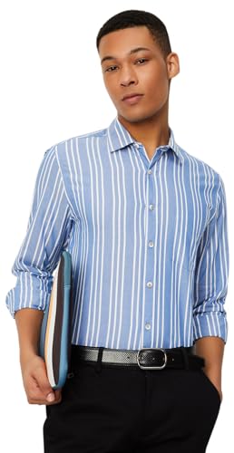 max Men's Regular Fit Shirt (Blue)