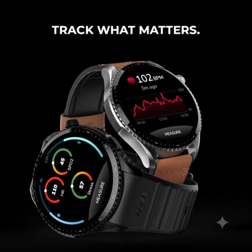Noise Newly Launched Halo 3 Smart Watch with 1.43” AMOLED Display, 1000 NITS Brightness, Premium Metal Design, Powered by AI Pro, AI Transcription, Morning Briefs, 7-Day Battery(Vintage Brown)