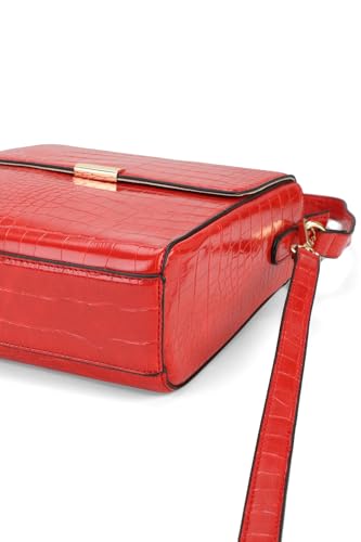 Van Heusen Women Red Textured Casual Sling Bag