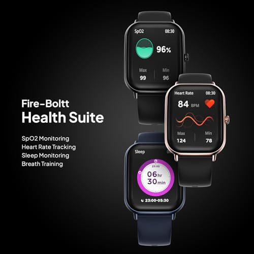 Fire-Boltt Ninja Call Pro Max Smart Watch 2.01 inch Display, Bluetooth Calling, 120+ Sports Modes, Health Suite, Voice Assistance (Navy)
