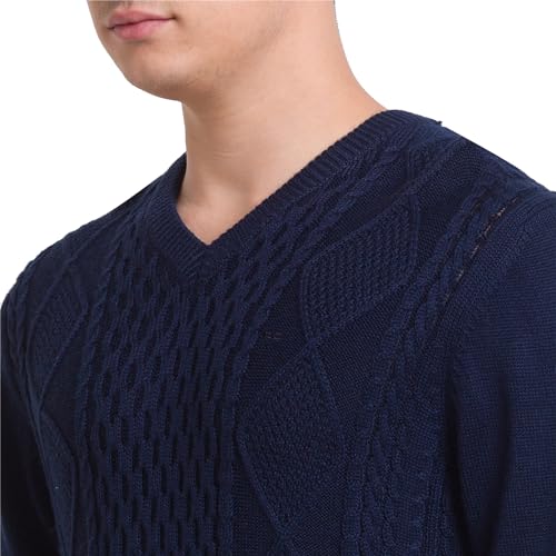 Colorplus Tailored Fit Blue Sweater for Men