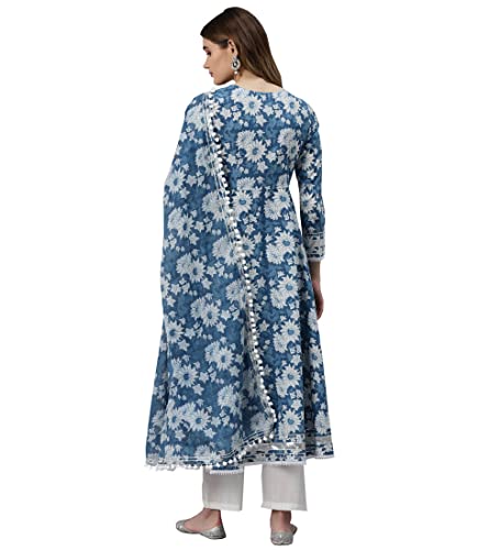 Divena Light Pink Kurta Palazzo Set with Net Dupatta