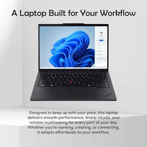 Lenovo ThinkPad T14 Gen 6 Copilot+ AI Business Laptop 14.0" IPS FHD+ Display (Intel Ultra 7-255U, 64GB DDR5, 2TB PCIe SSD, Backlit KB, Fingerprint, 5MP Webcam, 2 Thunderbolt 4, Win 11 Pro)