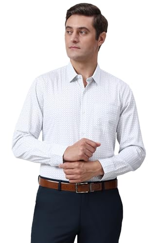 Men Blue Nuvo Fit Full Sleeves Formal Shirt