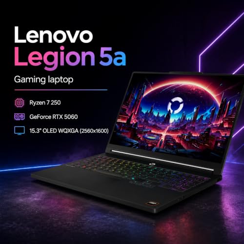 Lenovo Legion 5a Gaming Laptop 15.3" 165Hz OLED WQXGA Display (16GB DDR5)