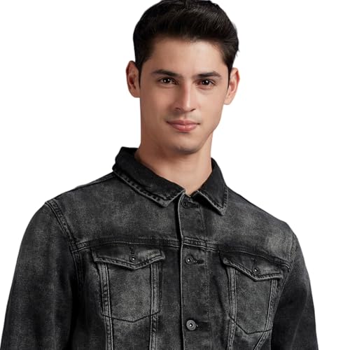 Pepe Jeans Men's Trench Coat (PM403091Q01_Black Used