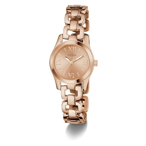 GUESS Rose Gold Round Dial Analog Women's Watch - GW0927L4