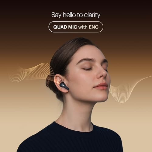 Noise Newly Launched Buds E1 V2 in-Ear Truly Wireless Earbuds with Pebble Grain Design, 35H of Playtime, Quad mic ENC,10mm Driver, Low Latency, BT v5.3 (Dune Beige)