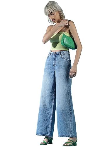 ONLY Women's Regular Jeans (15267017-Medium Blue Denim_Medium 31)