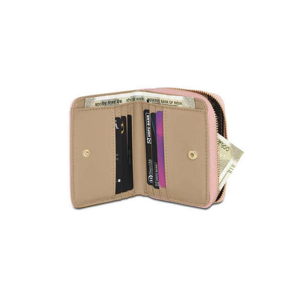 Lavie Luxe Women's Diagonal Flap Quilted Small Zip Wallet |Ladies Gift