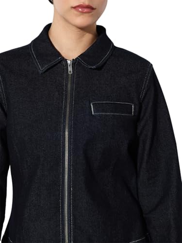 ONLY Women's Regular Fit Blue Jacket