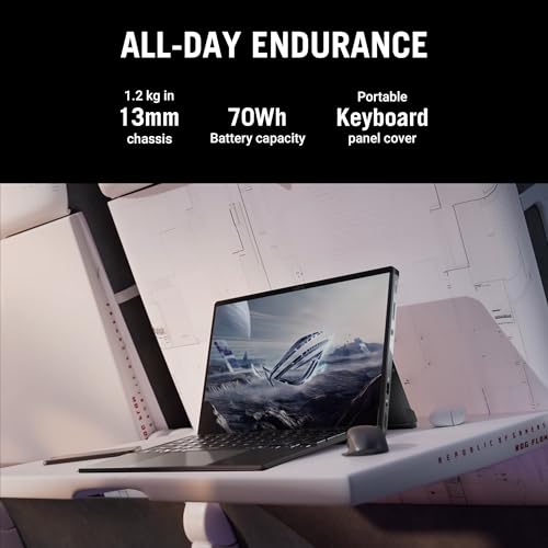 ASUS ROG Flow Z13 (2025), AMD Ryzen AI MAX+ 395,AMD Radeon iGPU, 32GB/1TB, 2.5K QHD+,Touchscreen, 13.4", 34 cm,Windows 11, M365 Basic(1yr)* Office24, Off Black, 1.59 Kg, GZ302EA-RU520WS, Gaming Laptop