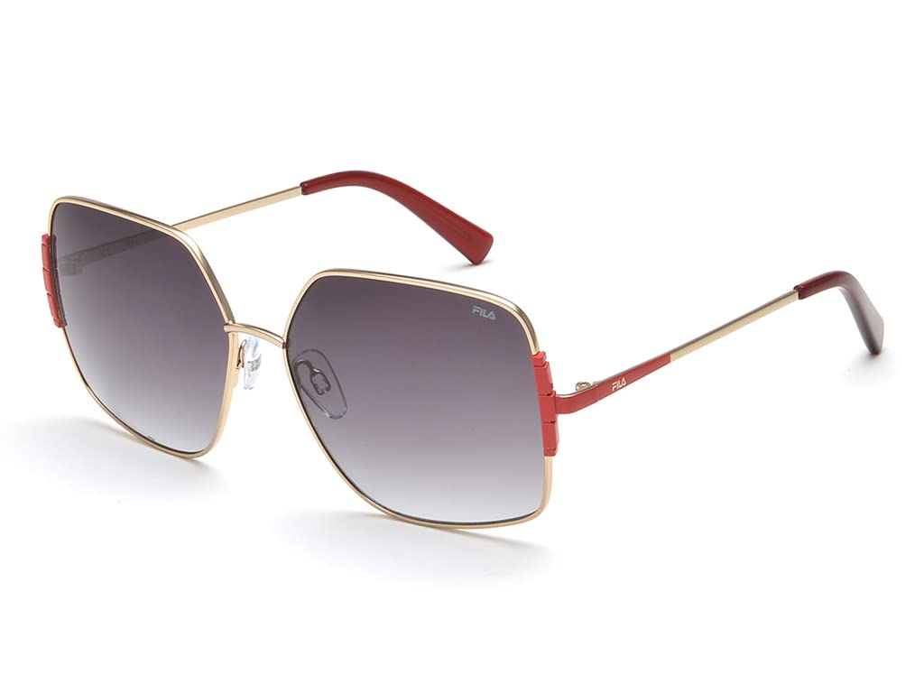 Fila eyewear 100% UV protected wayfarer sunglasses for women| Size medium with grey gradient polycarbonate lens