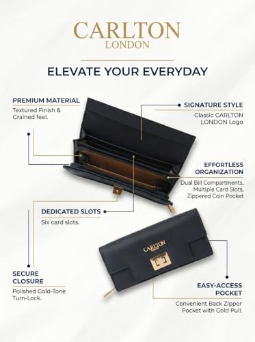 Carlton London Women Wallet,Navy,Free Size