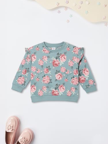 Max Girls Printed Leggings Set (Pink_12-18 M)