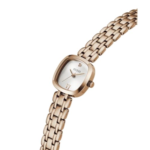GUESS Square 25mm White Dial Analog Women Watch - GW1098L4