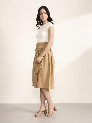 Kazo Countryside Midi Dress (Tan M)