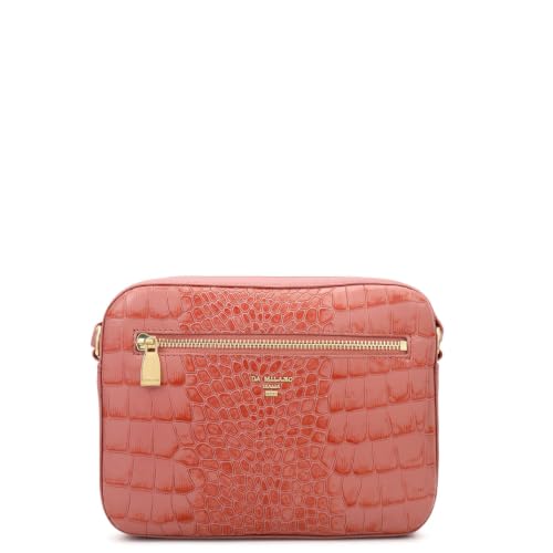 Da Milano Leather Sling Bag for Women - Rose Pink