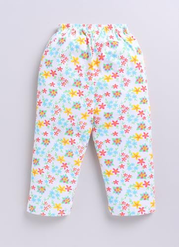 MI Kidz Pure Cotton Full Sleeves Frock and Pant Set for Baby Girls