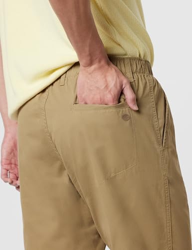 Jockey 1203 Men's Super Combed Mercerised Cotton Woven Fabric Straight Fit Solid Shorts with Side Pockets_Sepia Tint_XL