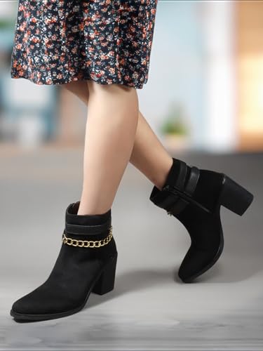 Elle Women Boot,Black,UK-5