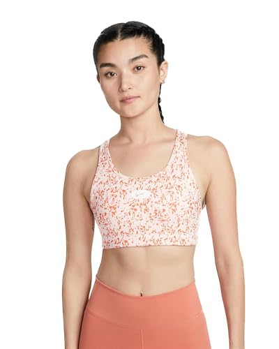 Nike Women's Polyester Wire Free Modern Push-Up Sports Bra (DM0666-610_Atmosphere/White_XS)