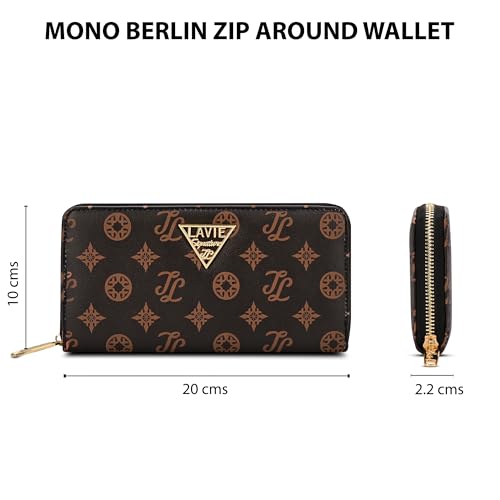 Lavie Signature Women's Mono Berlin Zip Wallet |Gift for Women