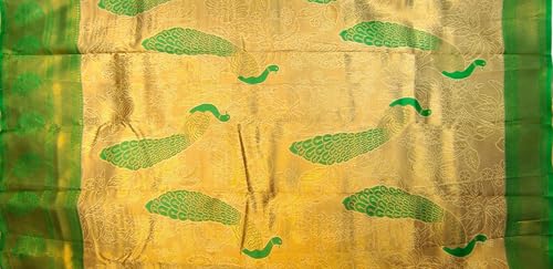 SREE KUMARAN Women's Kanchipuram Kubera Silk Pure Pattu Sarees With Blouse (VSK224-6)