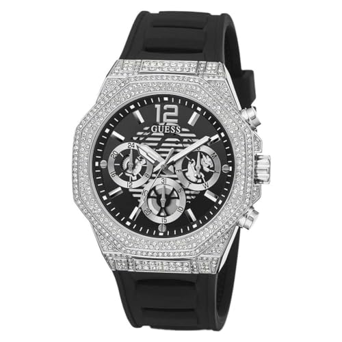GUESS Black Round Dial Analog Men's Watch - GW0518G1