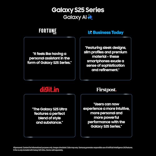 Samsung Galaxy S25 Ultra 5G AI Smartphone (Titanium Gray, 12GB RAM, 512GB Storage), 200MP Camera, S Pen Included, Long Battery Life