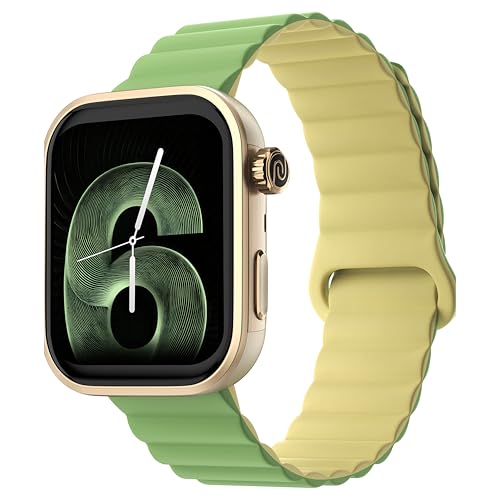 Noise Pro 6 Smart Watch:Intelligent AI, Endless AI Watch Faces, AI Companion, 1.85” AMOLED, EN2 Processor, Nebula UI 2.0, Emergency SOS, Compatible with iOS & Android(Magnetic Lime)