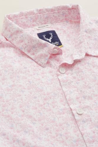 Boys Pink Print Casual Shirt
