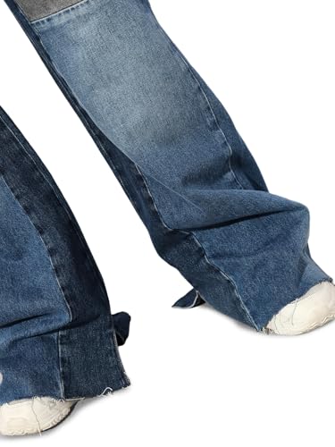 ONLY Women Wide Leg Mid-Rise Blue Jeans