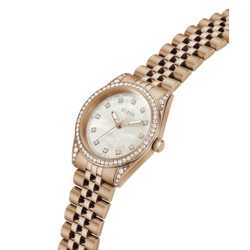 GUESS Round 34mm White Dial Analog Women Watch - GW1099L4