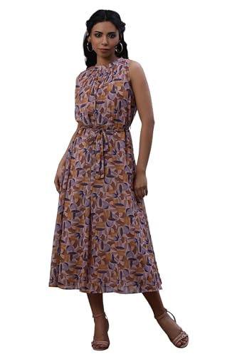 W for Woman W Women Multicolour Printed Georgette Flared Dress_24FEW10777-810651_S