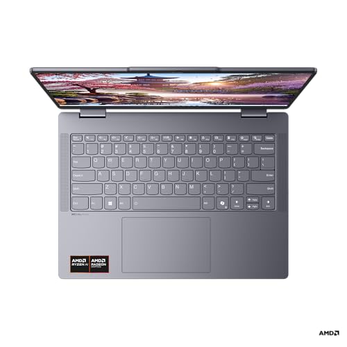 Lenovo IdeaPad 5 2-in-1 AMD Ryzen AI 5 330 (16GB RAM/512GB SSD/14 (35.5cm)/WUXGA IPS/Copilot+PC/Windows 11/Office 2024/Lenovo Digital Pen 2/1Yr ADP/Grey/1.6Kg), 83KT008AIN Convertible Laptop