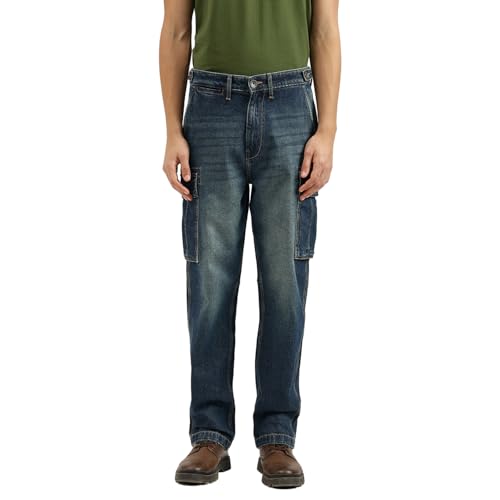 United Colors of Benetton Men's Baggy Fit Jeans (25A4REJE1443I901_Blue