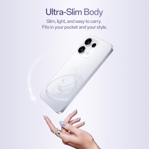 Oppo Reno16c 5G (Stellar Purple, 8GB, 256GB) | 50MP 3.5X Telephoto Camera | 4K Video | AI Remix Collage | 7000mAh 80W SUPERVOOC | ColorOS 16 | IP69K | Dimensity 7300