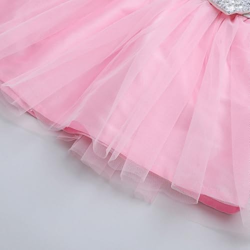 Hopscotch Girls Sleeveless Purple Sequin Embellished Party Dress (12-24 Months)